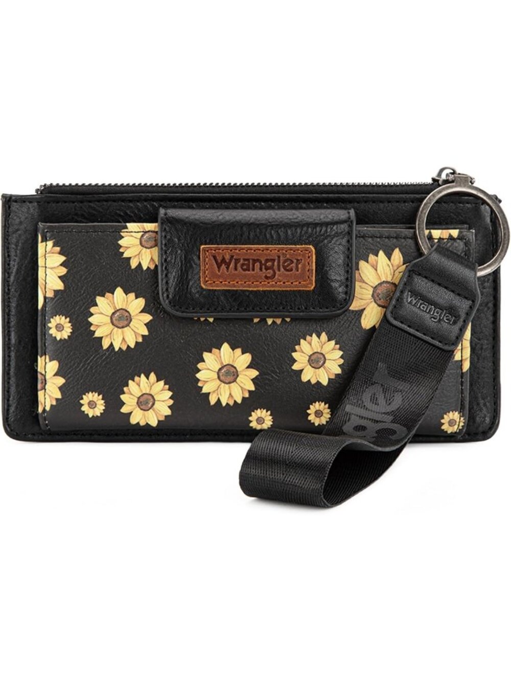 Stylish Western Wallet for Women - Card Case, Money Organizer & Zipper Wristlet
